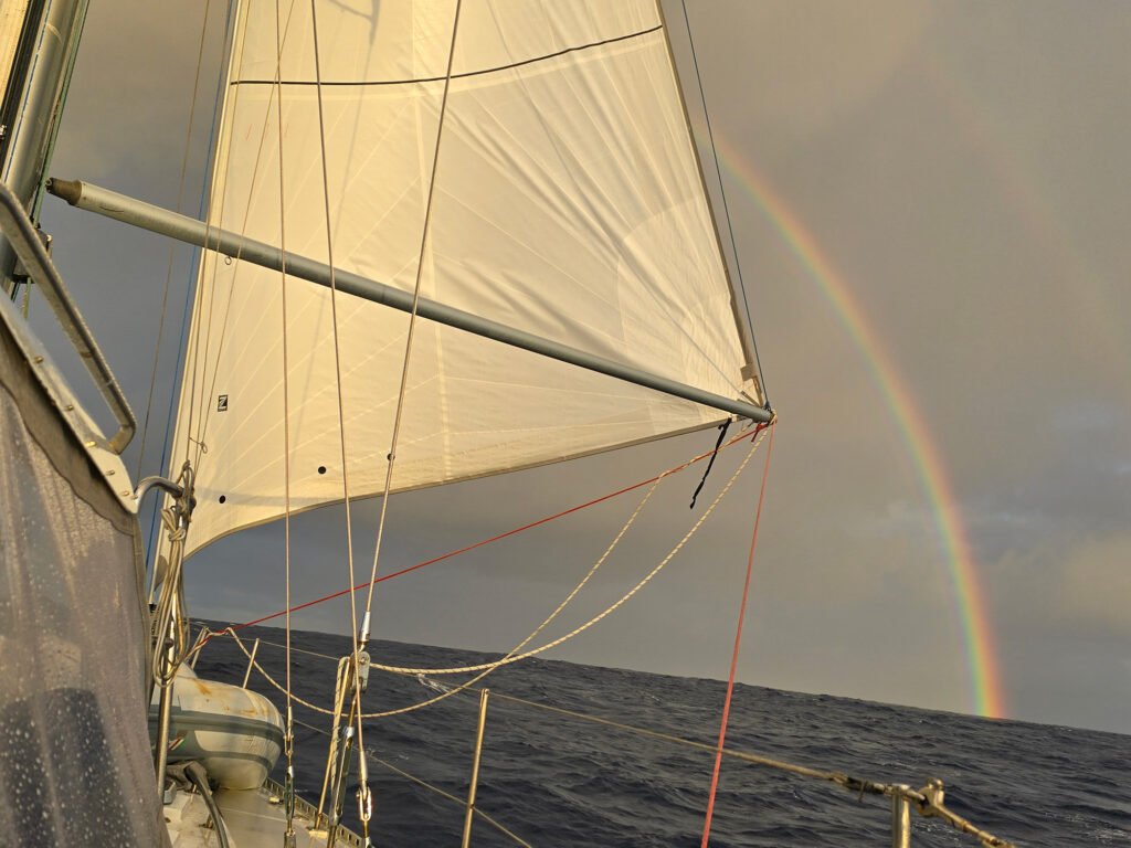 rainbow on the ocean